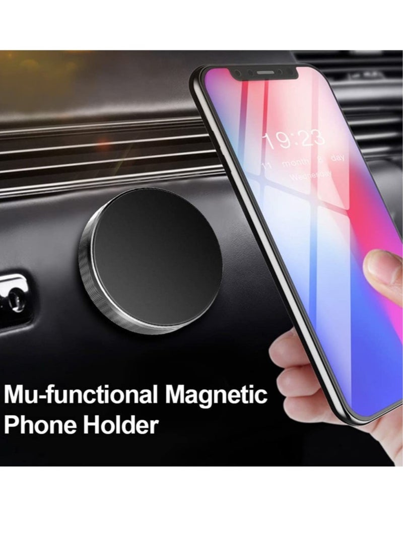 Magnetic Car Phone Holder Rotating View Magnetic Phone Mount Magnets Cell Phone Holder for Most Smartphones Universal Stick Dashboard and Tablets - Image 4