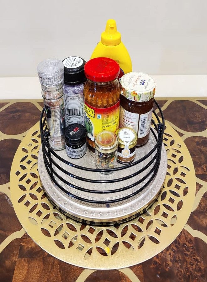 appeasy Multi-Purpose 360° Rotating Kitchen Organizer Tray-10.5" (Rose Gold) - Image 2
