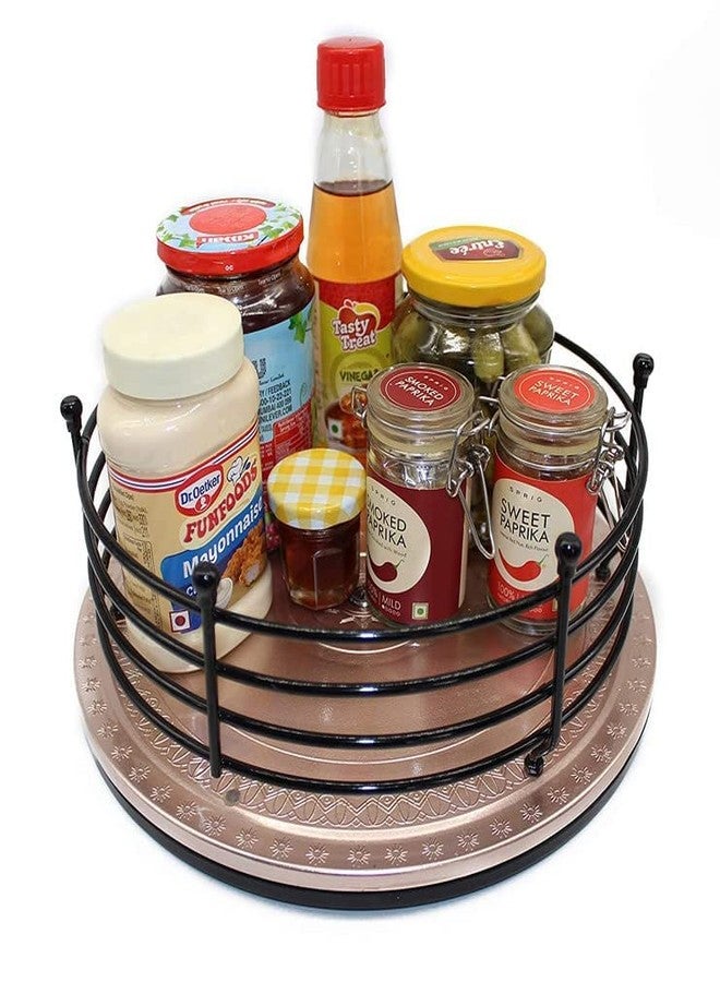 appeasy Multi-Purpose 360° Rotating Kitchen Organizer Tray-10.5" (Rose Gold) - Image 5