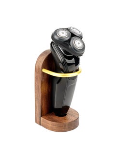Linkidea Linkidea Electric Razor Holder Stand Wall Mount, Self Adhesive Razor Hanger, Wood Utility Storage Electric Shaver Bathroom Shower Storage Organizer, Compatible with Philips Norelco Shaver 2400 