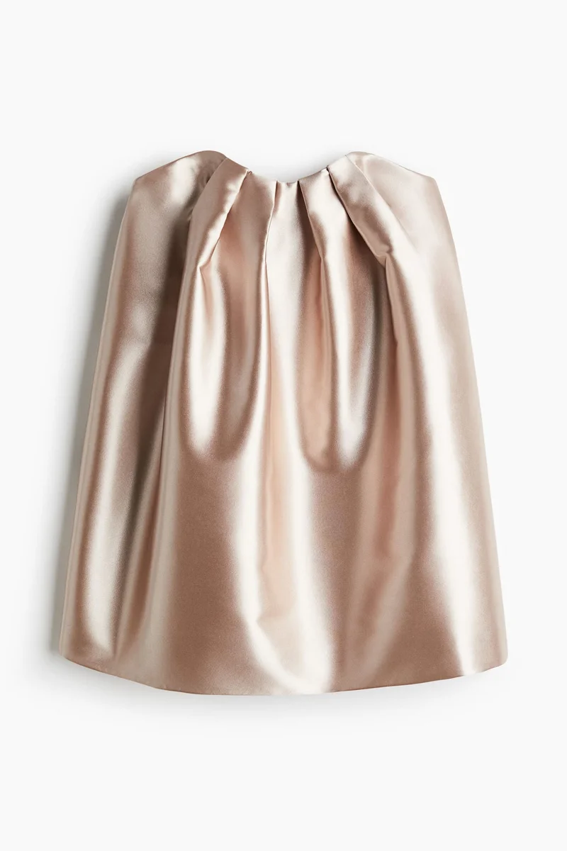 H&M Satin bandeau dress