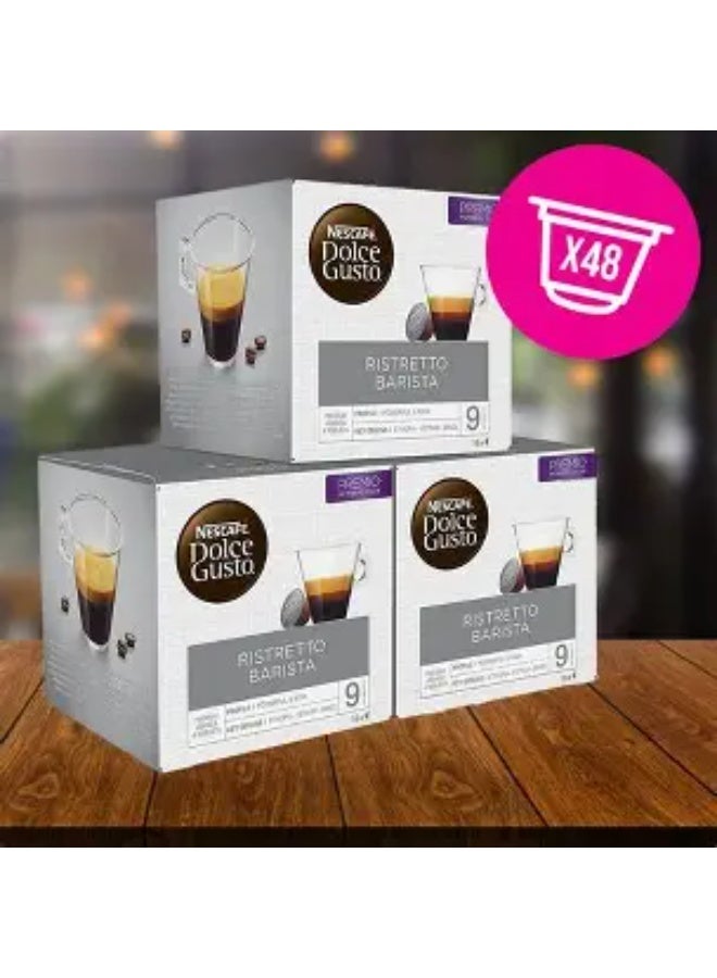 دولسي قوستو كبسولات نسكافيه دولتشي جوستو من باريستا مكثَّف 3x16 كبسولة160 جم، عبوة من 3 قطع، - Image 1