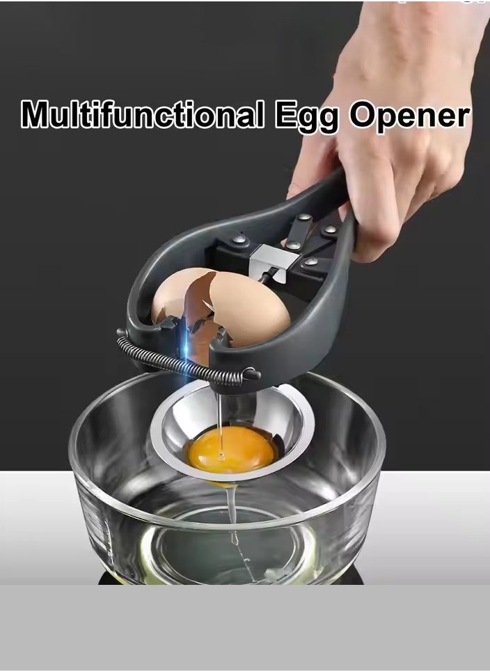 MHD Fast Egg Shell Opener Egg Opener 304 Stainless Steel Egg White Separator  - Image 1