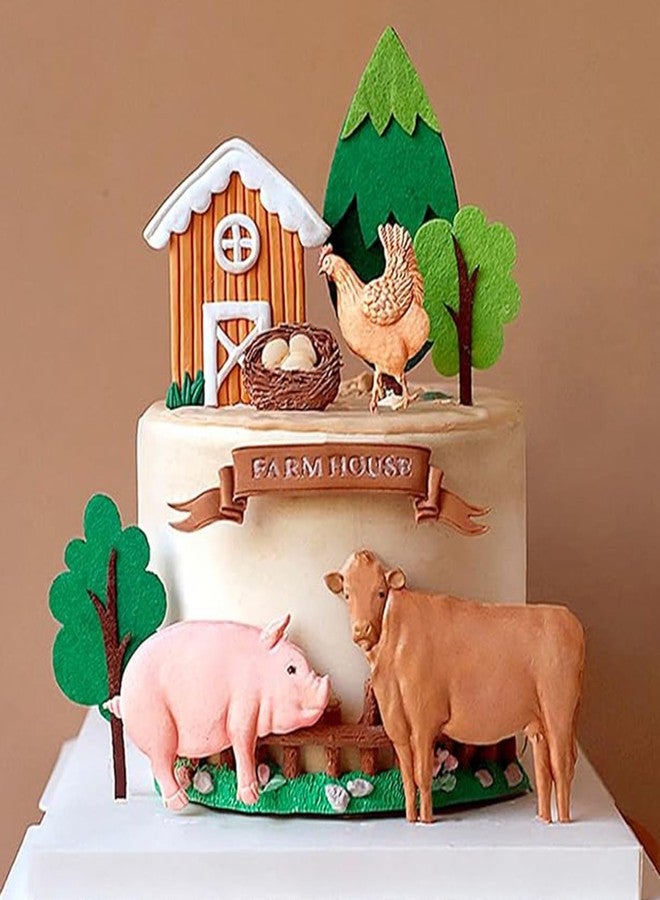 Xcake Lcook Rooster Hen Silicone Fondant Mold, Farm Animal Cattle Pig Chocolate Baking Molds for Cake Decoration Candy Sugar Craft Gum Paste Clay Resin - Image 5
