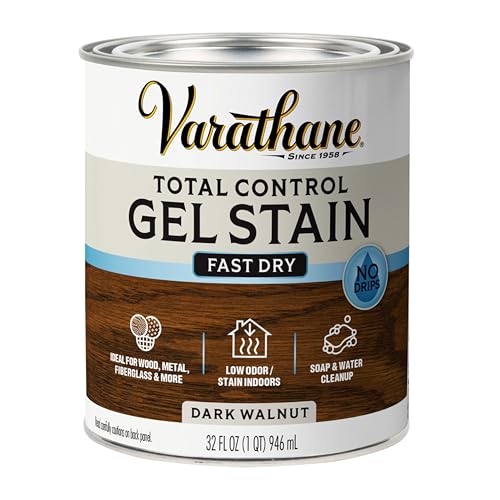 VARATHANE صبغة خشب جل من فاراثان للتحكم التام، قائمة، جوز داكن - Image 1