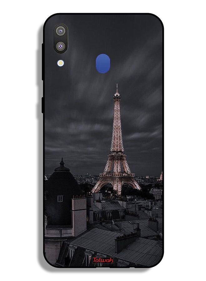 Tolwak Samsung Galaxy M20 Protective Case Cover Eiffel Tower In Night - Image 2