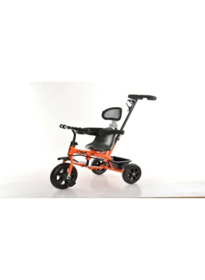 Multifunctional Baby Bike, Baby Tricycle Tricycle Seat Belt with Cup Holder, Increase Storage Basket (Orange)  - Image 1