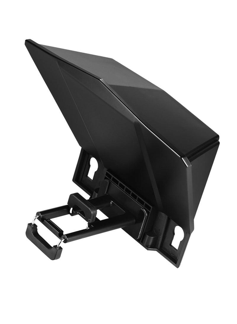 Smartphone/Tablet/DSLR Camera Teleprompter Prompter with Remote Control Lens Adapters Cleaning Cloth Supports Wide Angle Lens for Stage Speech Live Streaming Online Video Vlog