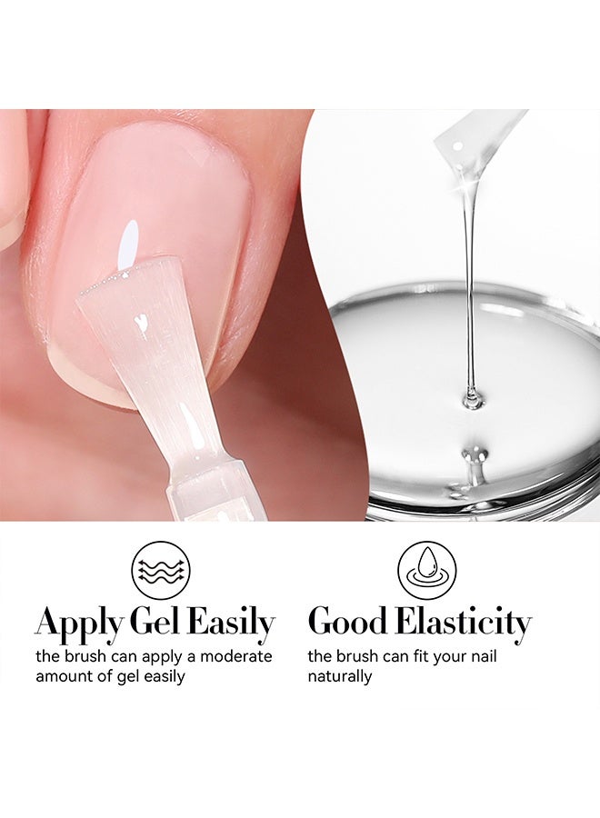 Born Pretty Base Gel &  Top Coat, 2Pcs 10ml No Wipe Top Coat and Base Set Glossy Finish Shiny Top Nail Polish Soak Off Clear Base Gel Manicure Art Supplies - Image 5