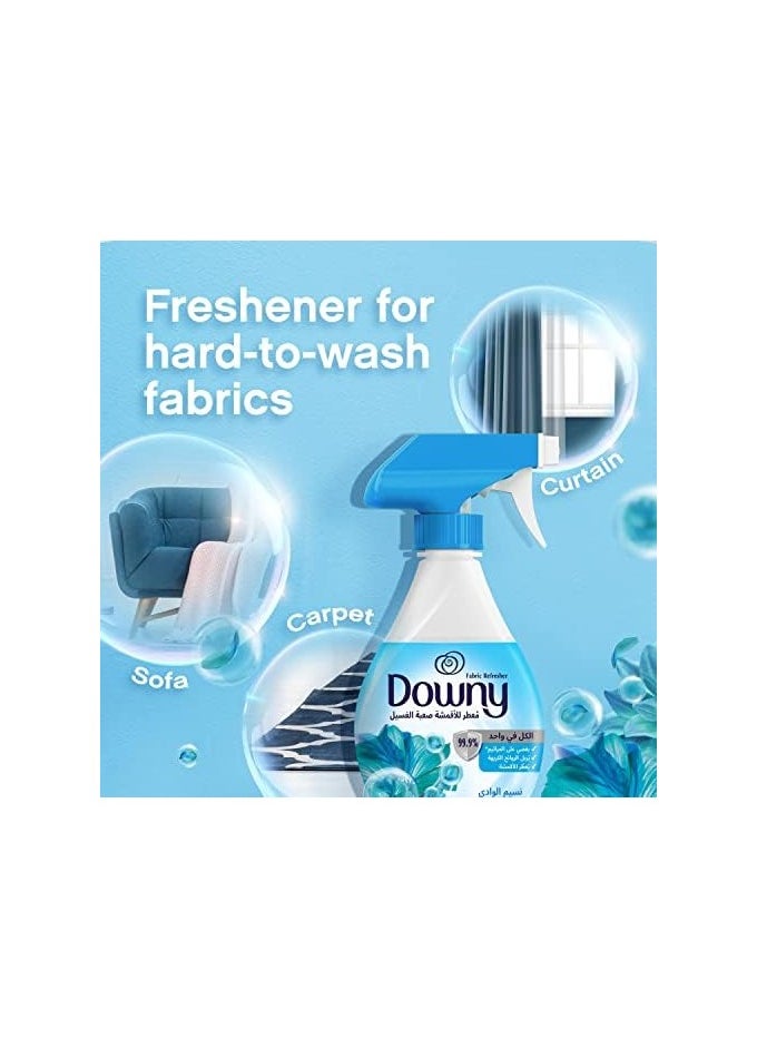 Downy - Downy Fabric Refresher, Valley Dew, Antibacterial, Virus Removal Spray, 370 ml Spray Bottle - Image 1