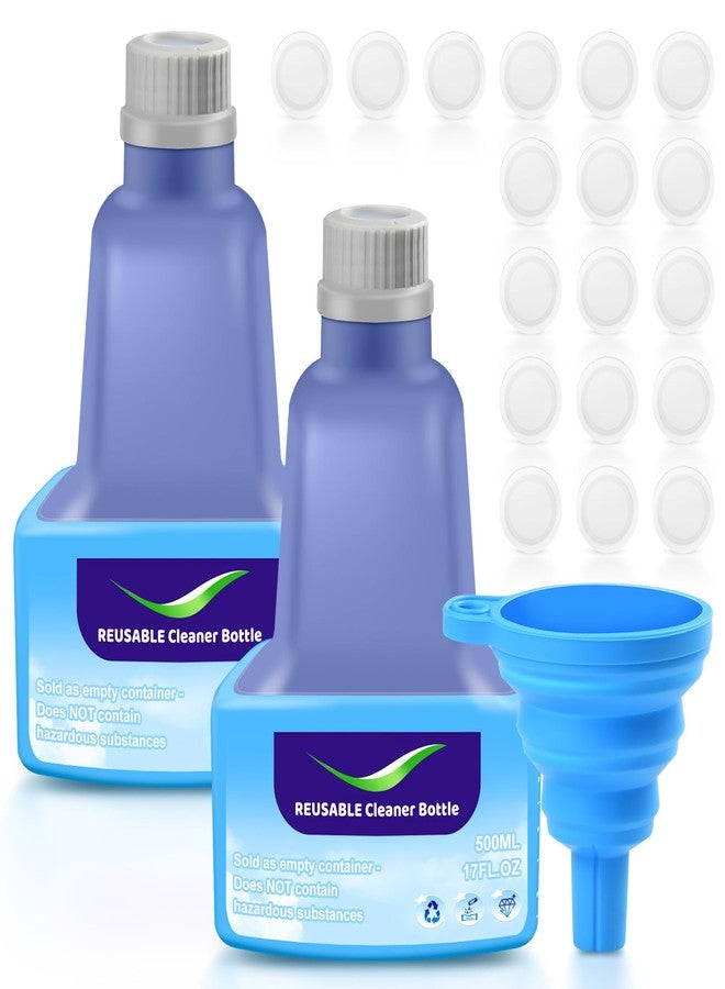 DrFlito Reusable Bottle for Swiffer® Wet Jet™ Mop – 500ml /17 FL OZ, Leak-Proof HDPE Solution Refill Bottle with 18 Silicone Gaskets & 1 Funnel,Easy Install for Use with Any Cleaning Solution - Image 1