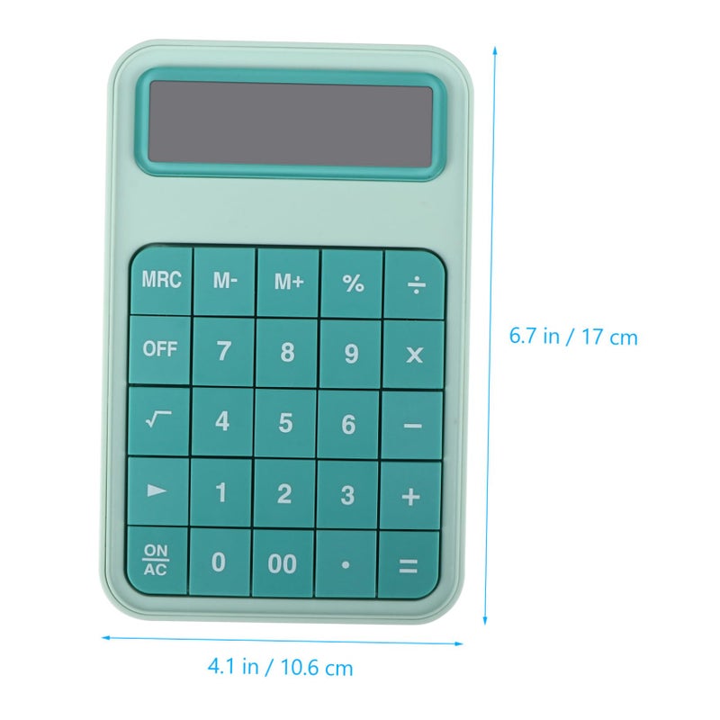 Large LCD Display Calculator for School Office Practical Green Color Lightweight Efficient - Image 5