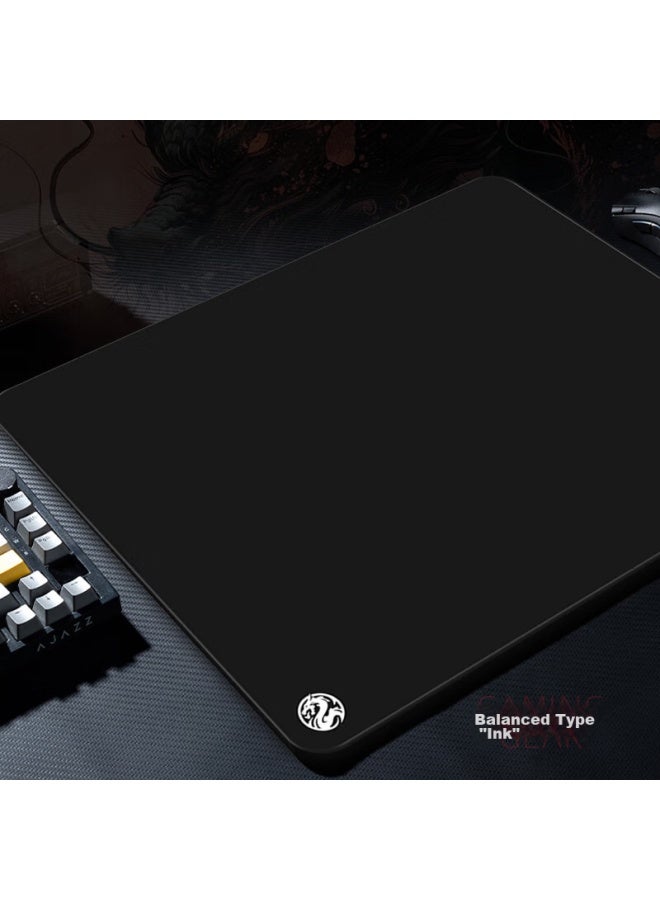 Lesailes Feidun Mo Gaming Mouse Pad, Fps Smooth Gaming, Microfiber Woven Computer Desk Pad, Qck Heavy Chiji Jiang Zero Zhen Huodu Red Dye Edge, Black, 520x400x4 - Image 3