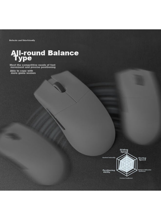 Lesailes Feidun Mo Gaming Mouse Pad, Fps Smooth Gaming, Microfiber Woven Computer Desk Pad, Qck Heavy Chiji Jiang Zero Zhen Huodu Red Dye Edge, Black, 520x400x4 - Image 5