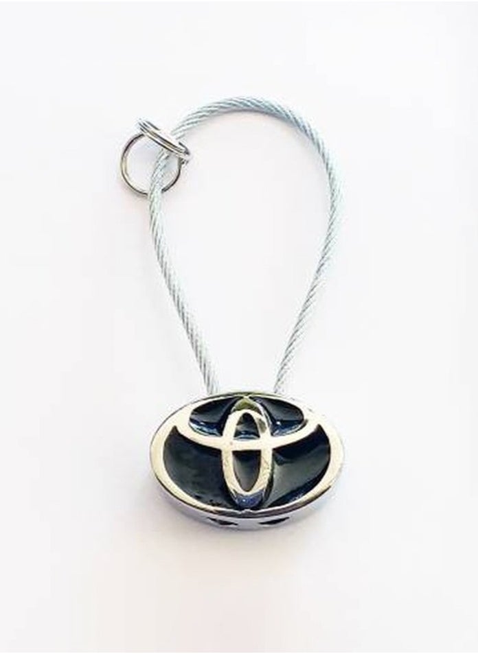 Service Zone Zinc Alloy Metal 3D Logo Keychain For Toyota  - Image 1
