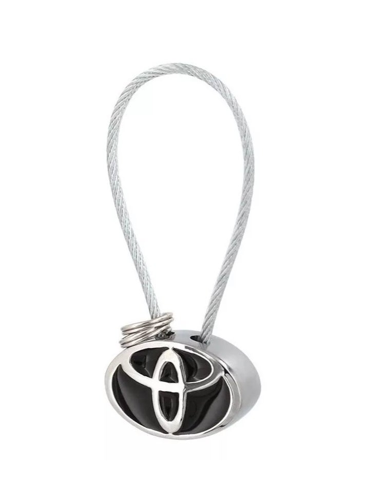 Service Zone Zinc Alloy Metal 3D Logo Keychain For Toyota  - Image 3