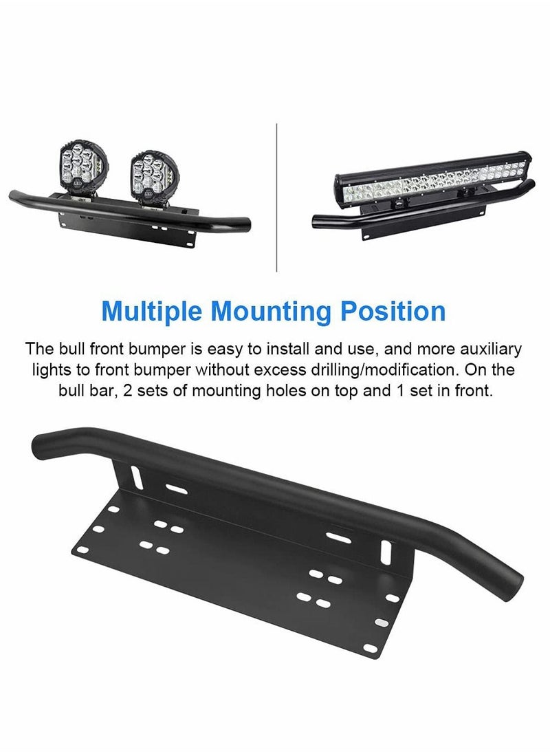 Y&D - Universal License Plate Mounting Bracket Aluminum Alloy Front Bull Bar Bumper LED Work Lamps Lighting Bars Light Holder for Off Road Led - Image 1