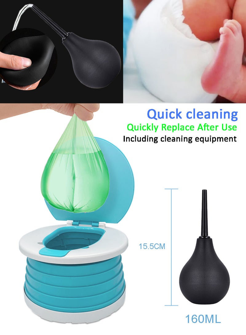 Syraith Toddler Potty, Portable Potty for Toddler Travel Foldable Potty Training Seat, Travel Potty with Potty Bags and Flusher for Travel, Car, Camping, Park,Outdoor, Indoor - Image 5