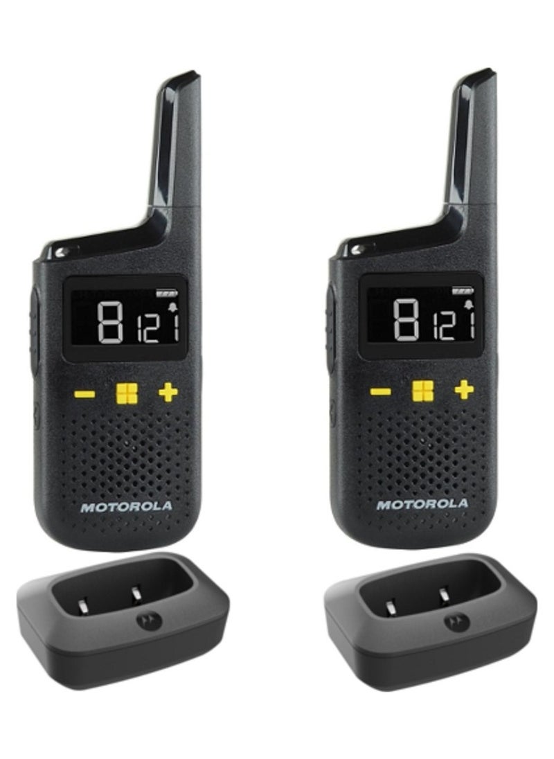 Generic Motorola XT185 Two-Way Communication Radio, 121 Privacy Codes, Range Up To 8km, 500 mW Power Transmission, Waterproof & Dust Tight, Auto Keypad Lock, Black, UK Twin Pack | D3P01610BDLMAW  - Image 4