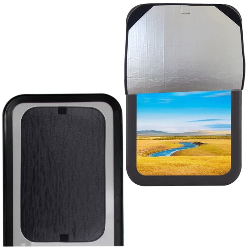 Safoner RV Door Window Shade Cover, Sun Blackout Fabric for Camper Privacy Entrance (16 x 25 inch) - Image 1