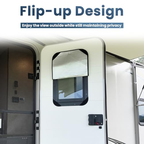 Safoner RV Door Window Shade Cover, Sun Blackout Fabric for Camper Privacy Entrance (16 x 25 inch) - Image 3