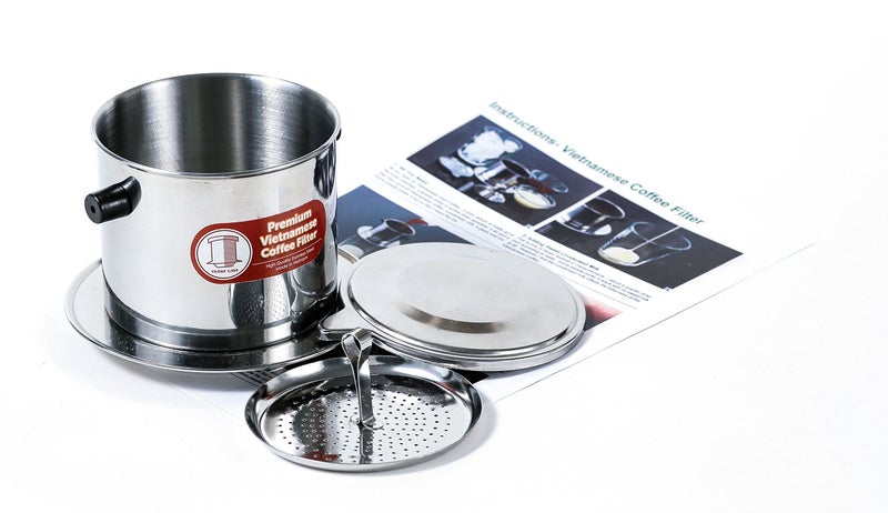 Vietnamese Coffee Filter Set Also Known as a Vietnamese Coffee Maker or Press 8oz Gravity Insert Medium 1Pack