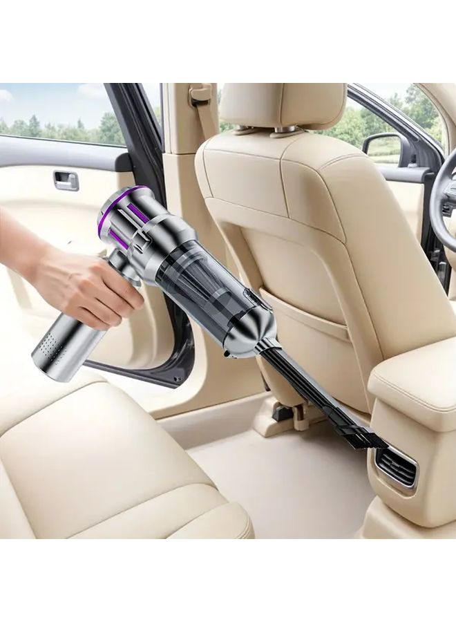 Black Handheld Vacuum Cleaner 16000Pa Super Suction 2 In 1 Portable Car Vacuum - Image 4