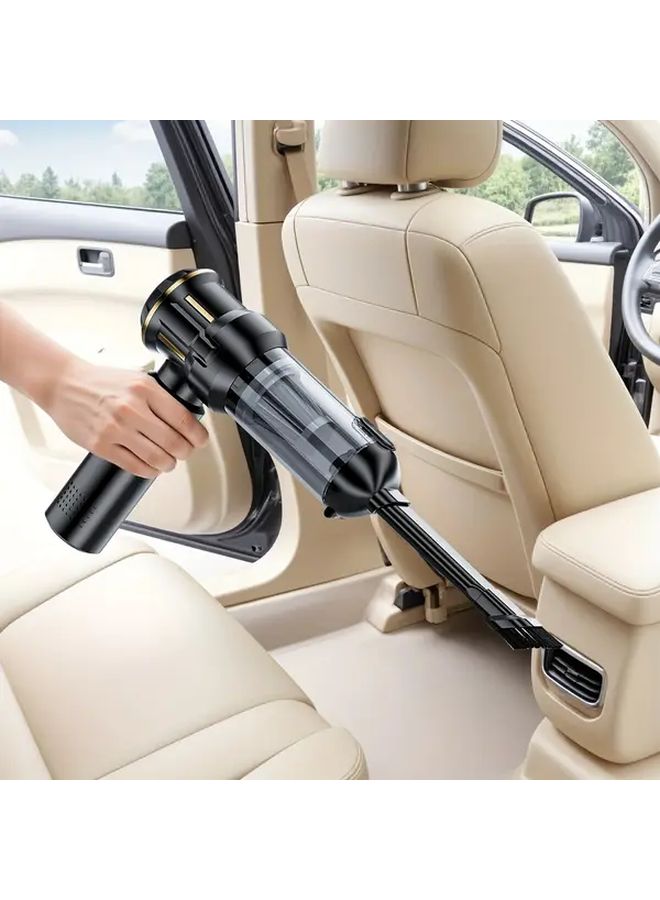 Black Handheld Vacuum Cleaner 16000Pa Super Suction 2 In 1 Portable Car Vacuum - Image 1