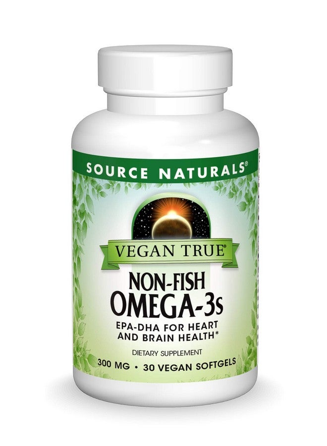 Source Naturals Vegan True, Non-Fish Omega-3s, EPA-DHA Supports Heart and Brain Health*, 300 mg - 30 Vegan Softgels - Image 1