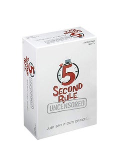 5 Second Rule Uncensored - Fun Card Game for Game Night with Friends - for Ages 17 and Up
