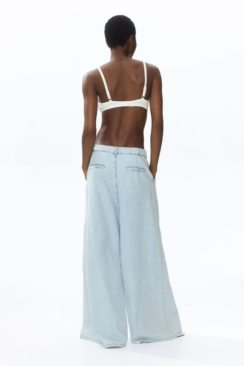 H&M  Super Wide Regular Waist Jeans for Women | Best Price UAE