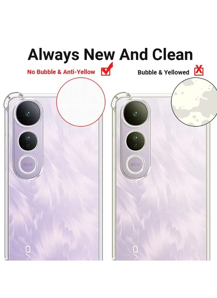 Generic Case for VIVO V50 Lite 5G Clear TPU Four Corners Protective Cover Transparent Soft funda  - Image 5