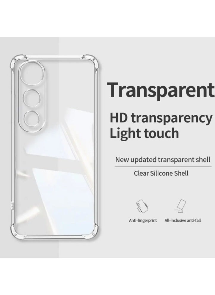 Generic Case for VIVO V50 Lite 5G Clear TPU Four Corners Protective Cover Transparent Soft funda  - Image 3