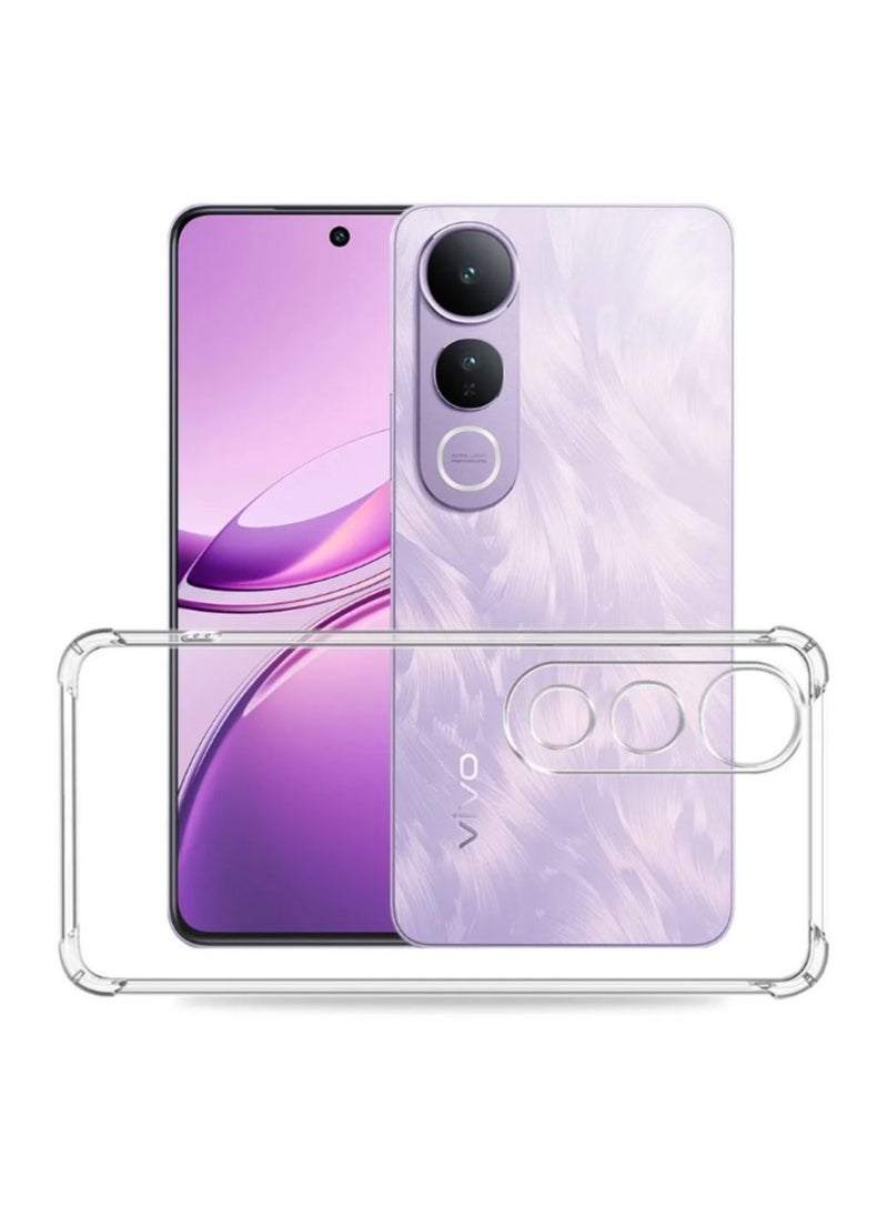 Generic Case for VIVO V50 Lite 5G Clear TPU Four Corners Protective Cover Transparent Soft funda  - Image 2