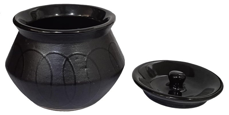 Purpledip Ceramic Serving Bowl Handi Donga 5 Inches Wide 12321A - Image 4