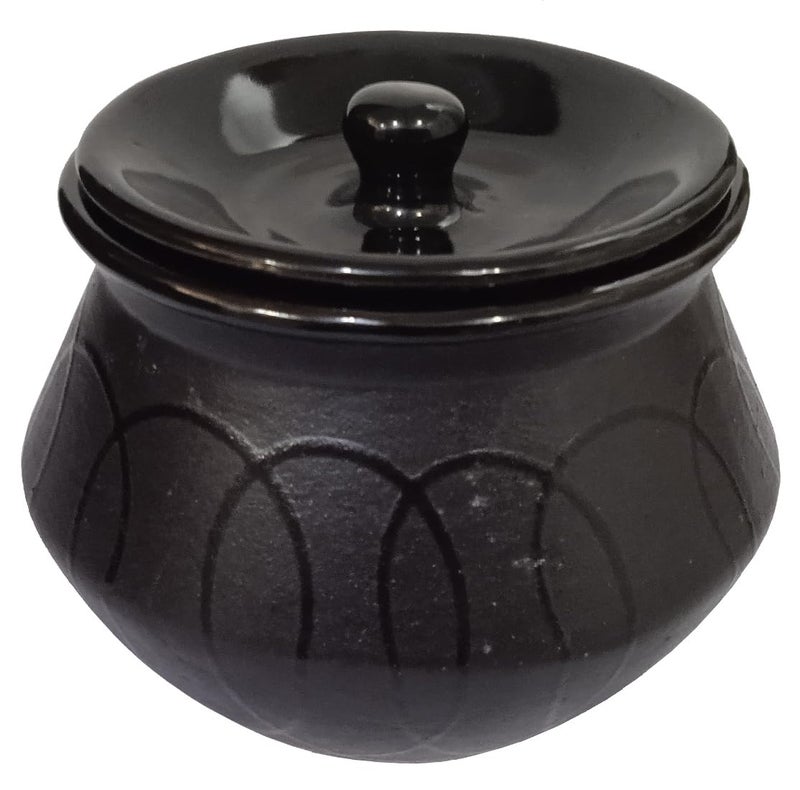 Purpledip Ceramic Serving Bowl Handi Donga 5 Inches Wide 12321A - Image 2