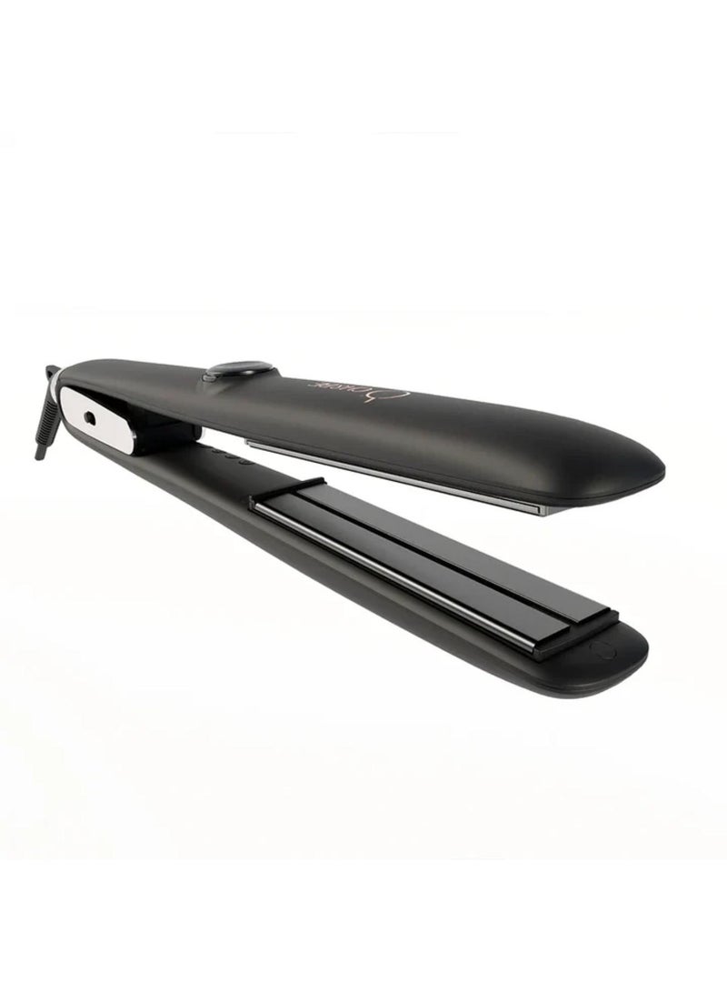 CH&BE Steam Straightener Pro | 120–230°C Infrared Steam Flat Iron | Locks in Moisture & Softness | Reduces Damage & Safe Heat Distribution | Slim Design for Short Hair & Kids | Creates Professional Curls & Waves | 6 Heat Settings - Image 2