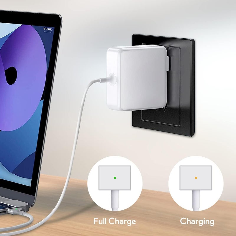 weyooin 85W Mac Book Pro Charger,Charger Adapter with Fast Charging,Replacement AC 2T-Tip Connector Power Adapter,Laptop Charger Compatible with MacBook pro & Air 13 inch-15 inch Retina After Mid 2012 - Image 2