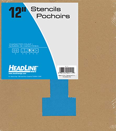 Headline Sign 111 Stencil Set, 12-Inch Numbers 0-9 (111) - Image 2