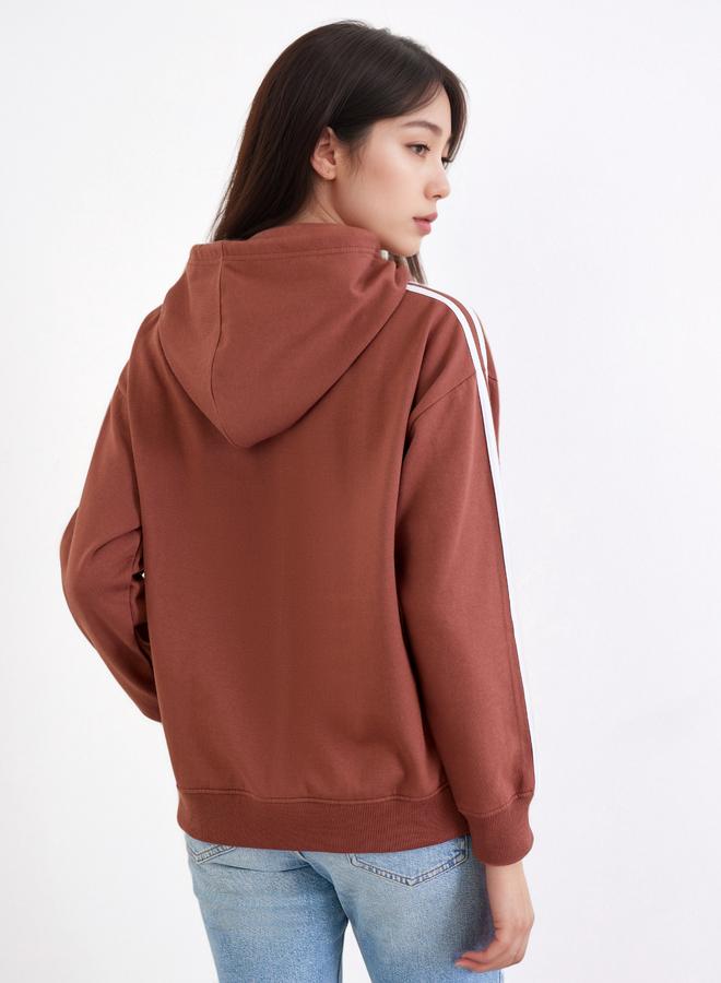 Styli Women Brown Regular Fit Hoodie - Image 4