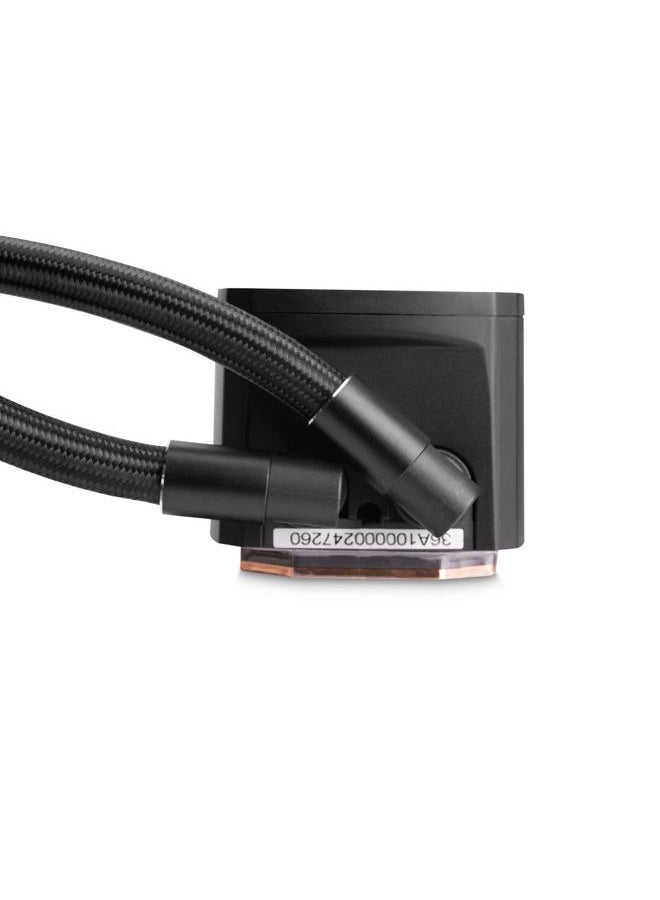 EK Water Blocks Nucleus AIO CR240 Dark All-in-One Liquid CPU Cooler with FPT Fans, Cooling Computer Parts, 120mm Fan, Compatible with Latest Intel & AMD CPUs - Image 5