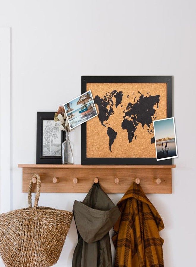 YCCYYCCY Cork Board Map of World, 14" X 11" Bulletin Boards for Walls with 10 Pins, Travel Tracker Map for Office, School and Home (WD-MAP-2636) - Image 4
