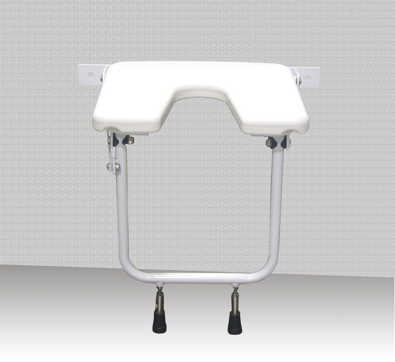 EASYCARE® Folding Wall Shower Chair, Shower Seat Wall Mounted for Seniors, Foldable Bathroom Shower Bench for Pregnant Woman, Space-Saving, Stable & Heavy Load-Bearing - Image 2