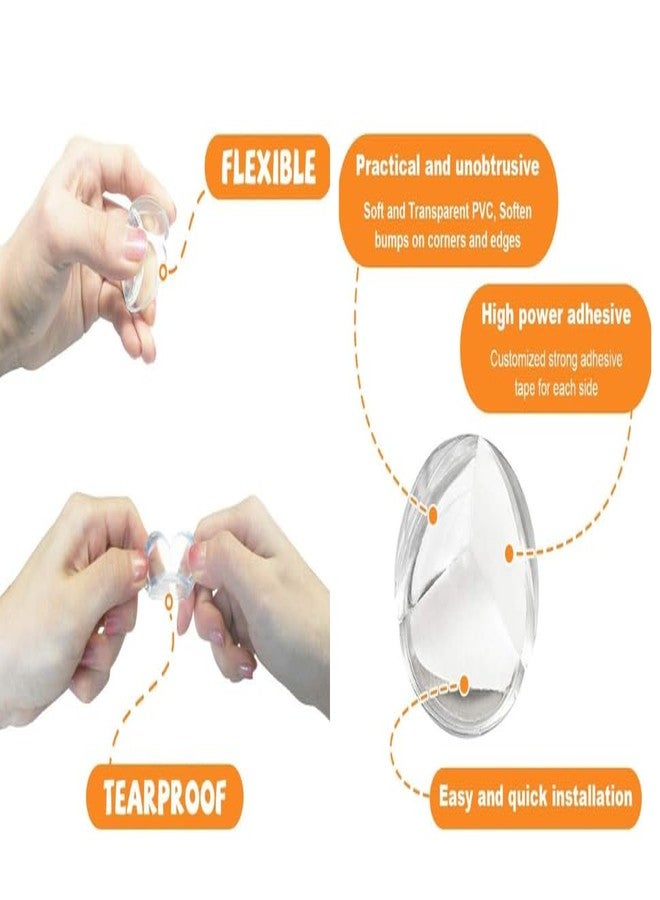 RAXIMEL Corner Protector for Baby, Furniture Corner Guard & Edge Safety Bumpers - Furniture & Table Edges - Clear & Transparent Baby Proof Cushion to Cover Sharp (12 Pack) - Image 5