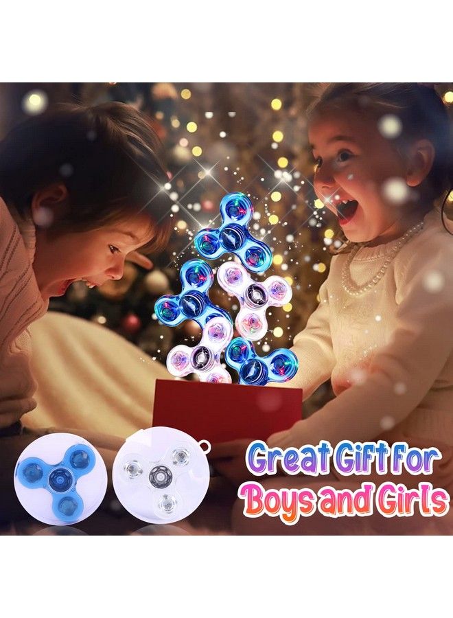 GIGILLI Fidget Spinners 2 Pack Led Light Up Fidget Toys For Kids And Adult Goodie Bag Stuffers Glow In The Dark Sensory Toys Classroom Prizes Birthday Return Gifts For Kids 4812 - Image 5