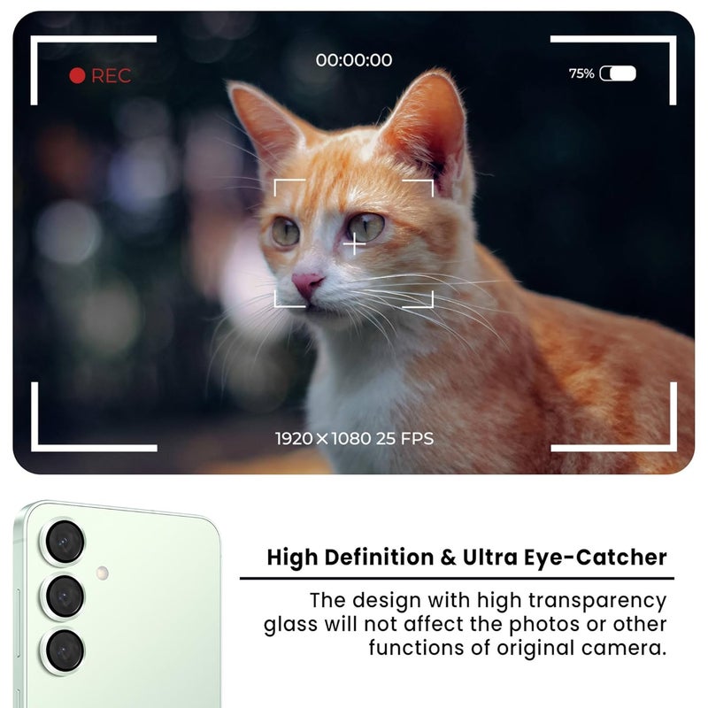 FIRST MART Camera Lens Protector for Samsung Galaxy S25 (6.2 Inches) Tough HD Individual Aluminum Alloy Lens Rings Cover, Scratch Resistant, Thin Lens Protection| Mint Green, 1 Pack - Image 4