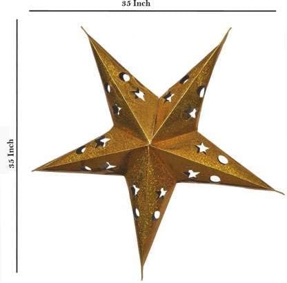 VIBGYOR Products Diwali Decorative Star Hanging Star Indoor and Outdoor Decor Diwali Decoration Ornaments and Any Special Decorating Occasions Pack of 1 - Image 3