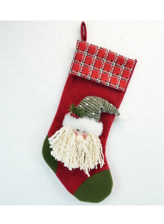 Beauenty Gnome doll Christmas Gnome goblin figure with green hat gift socks for the elderly