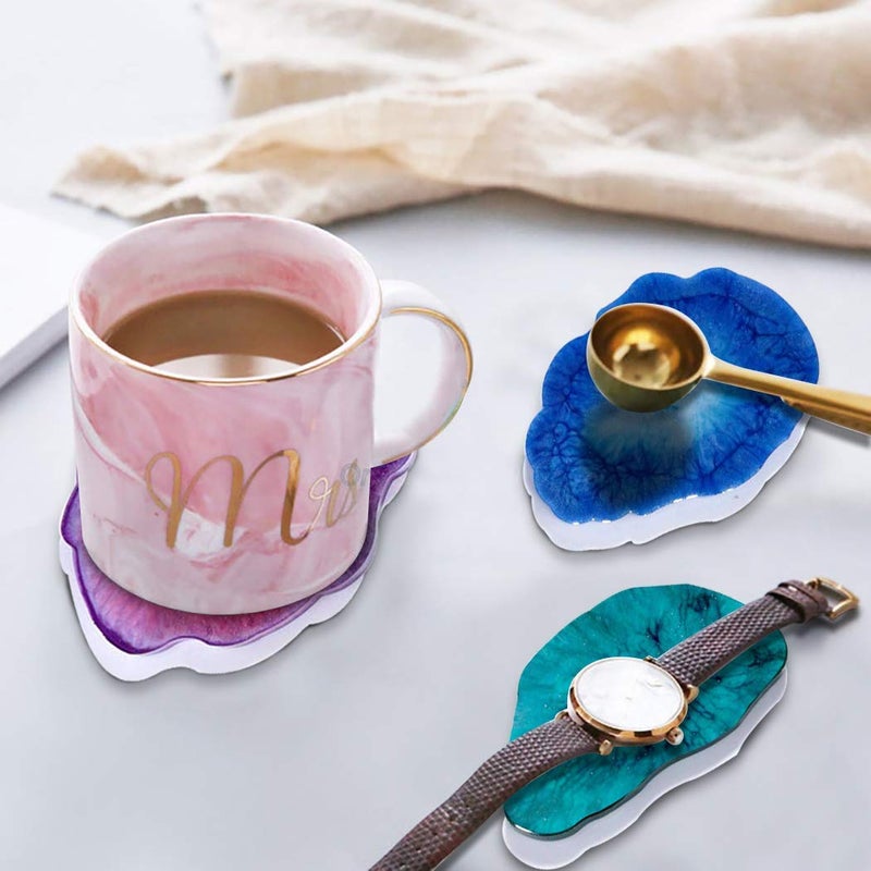 ARTOOL Agate Resin Art Mold Creative DIY Multipurpose Silicone Coaster Epoxy Resin Art Irregular Shape Mould Set of 1 (A27) - Image 5