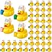 Realspring 48 Pcs Coffee Please Rubber Ducks 2 Inch Coffee Lover Ducks Cafe Bar Dashboard Decoration Gifts for Party Office Desktop Decor Home - Image 2